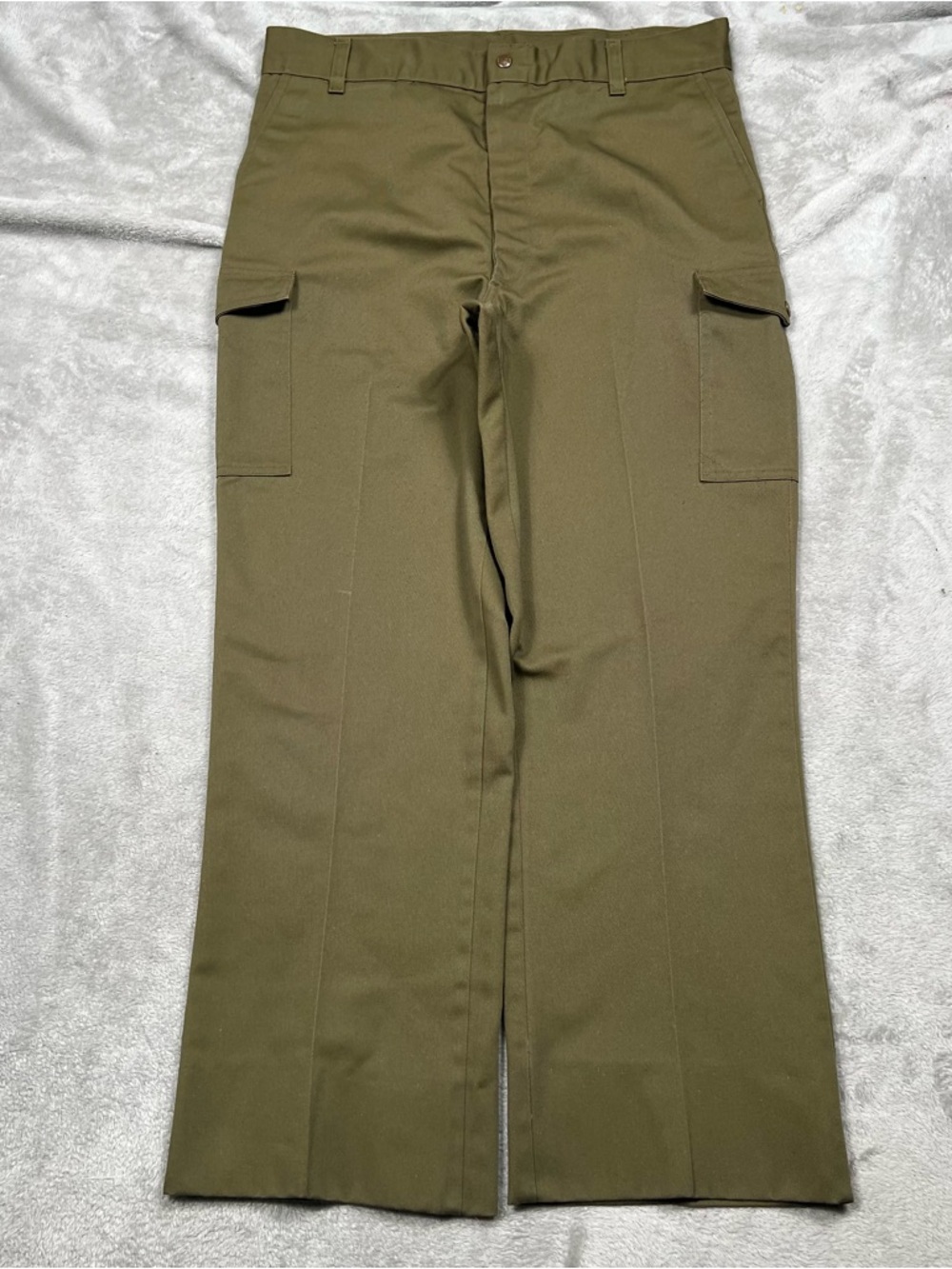VTG 80's Boy Scouts of America Cargo Pants Mens 34x28 Green Uniform Talon Twill